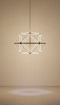 Geometric LED pendant light